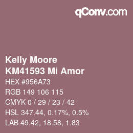 Code couleur: Kelly Moore - KM41593 Mi Amor | qconv.com