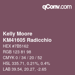 カラーコード: Kelly Moore - KM41605 Radicchio | qconv.com