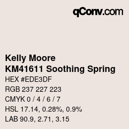 Farbcode: Kelly Moore - KM41611 Soothing Spring | qconv.com