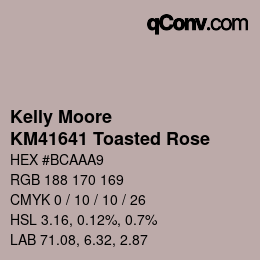カラーコード: Kelly Moore - KM41641 Toasted Rose | qconv.com