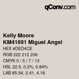 カラーコード: Kelly Moore - KM41691 Miguel Angel | qconv.com