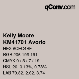 Farbcode: Kelly Moore - KM41701 Avorio | qconv.com