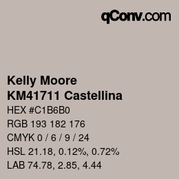 カラーコード: Kelly Moore - KM41711 Castellina | qconv.com