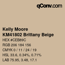 Farbcode: Kelly Moore - KM41802 Brittany Beige | qconv.com