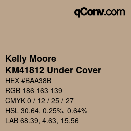 Code couleur: Kelly Moore - KM41812 Under Cover | qconv.com