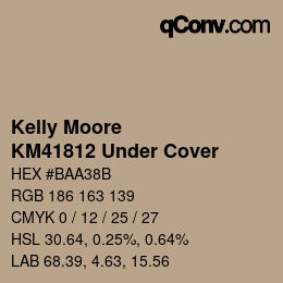 カラーコード: Kelly Moore - KM41812 Under Cover | qconv.com