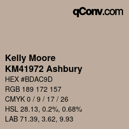 Code couleur: Kelly Moore - KM41972 Ashbury | qconv.com