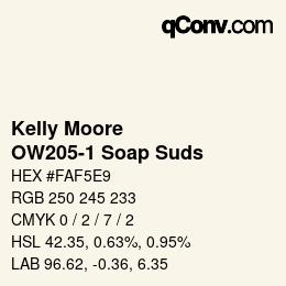 Farbcode: Kelly Moore - OW205-1 Soap Suds | qconv.com