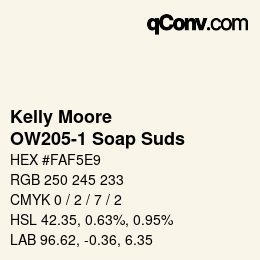 Code couleur: Kelly Moore - OW205-1 Soap Suds | qconv.com