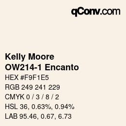 Farbcode: Kelly Moore - OW214-1 Encanto | qconv.com