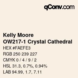 Code couleur: Kelly Moore - OW217-1 Crystal Cathedral | qconv.com