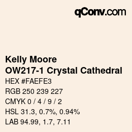 カラーコード: Kelly Moore - OW217-1 Crystal Cathedral | qconv.com