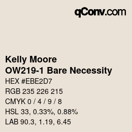 Farbcode: Kelly Moore - OW219-1 Bare Necessity | qconv.com