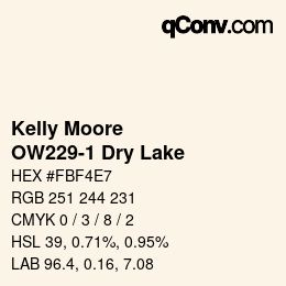 Farbcode: Kelly Moore - OW229-1 Dry Lake | qconv.com