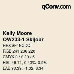 カラーコード: Kelly Moore - OW233-1 Skijour | qconv.com