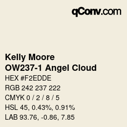 Farbcode: Kelly Moore - OW237-1 Angel Cloud | qconv.com