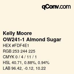 Farbcode: Kelly Moore - OW241-1 Almond Sugar | qconv.com