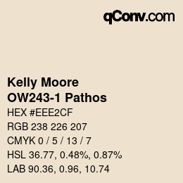 Farbcode: Kelly Moore - OW243-1 Pathos | qconv.com