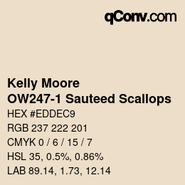 Farbcode: Kelly Moore - OW247-1 Sauteed Scallops | qconv.com