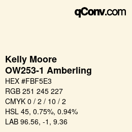 Código de color: Kelly Moore - OW253-1 Amberling | qconv.com