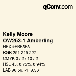 カラーコード: Kelly Moore - OW253-1 Amberling | qconv.com