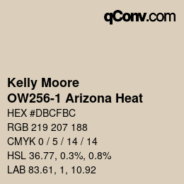 Farbcode: Kelly Moore - OW256-1 Arizona Heat | qconv.com