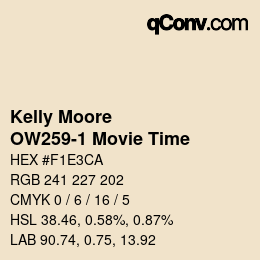 Código de color: Kelly Moore - OW259-1 Movie Time | qconv.com