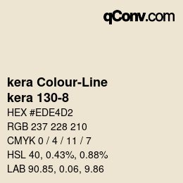 Código de color: kera Colour-Line - kera 130-8 | qconv.com