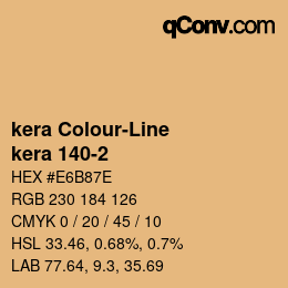 Código de color: kera Colour-Line - kera 140-2 | qconv.com