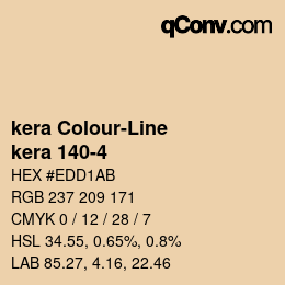 カラーコード: kera Colour-Line - kera 140-4 | qconv.com