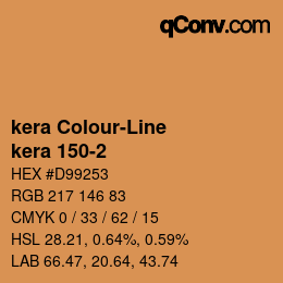 カラーコード: kera Colour-Line - kera 150-2 | qconv.com