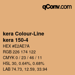 Código de color: kera Colour-Line - kera 150-4 | qconv.com