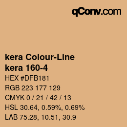 カラーコード: kera Colour-Line - kera 160-4 | qconv.com