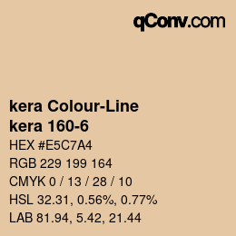 Código de color: kera Colour-Line - kera 160-6 | qconv.com