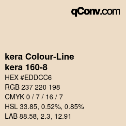 Código de color: kera Colour-Line - kera 160-8 | qconv.com