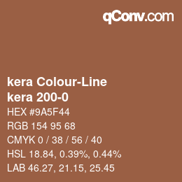 Código de color: kera Colour-Line - kera 200-0 | qconv.com