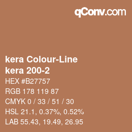 カラーコード: kera Colour-Line - kera 200-2 | qconv.com