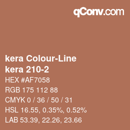 カラーコード: kera Colour-Line - kera 210-2 | qconv.com