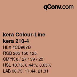 カラーコード: kera Colour-Line - kera 210-4 | qconv.com