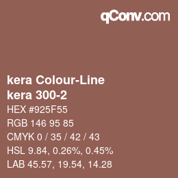 Código de color: kera Colour-Line - kera 300-2 | qconv.com