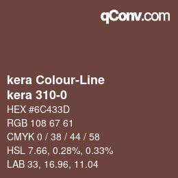 カラーコード: kera Colour-Line - kera 310-0 | qconv.com