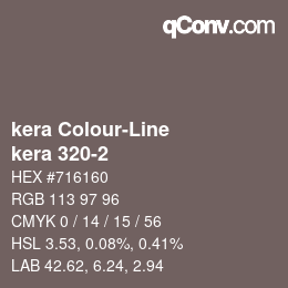 Código de color: kera Colour-Line - kera 320-2 | qconv.com