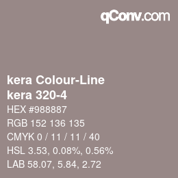 Código de color: kera Colour-Line - kera 320-4 | qconv.com