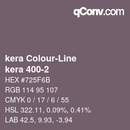 カラーコード: kera Colour-Line - kera 400-2 | qconv.com