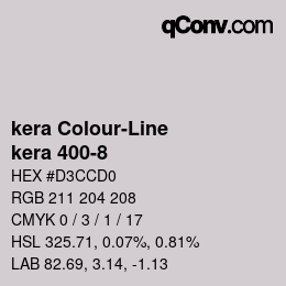 Código de color: kera Colour-Line - kera 400-8 | qconv.com