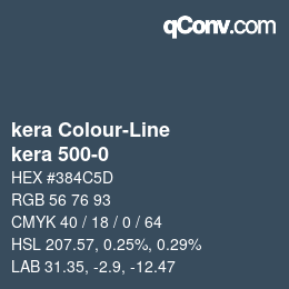 Código de color: kera Colour-Line - kera 500-0 | qconv.com