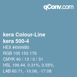 Código de color: kera Colour-Line - kera 500-4 | qconv.com