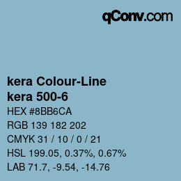 カラーコード: kera Colour-Line - kera 500-6 | qconv.com