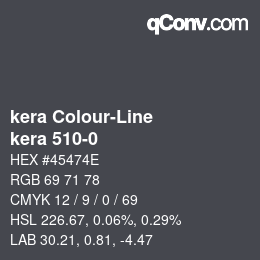 Code couleur: kera Colour-Line - kera 510-0 | qconv.com
