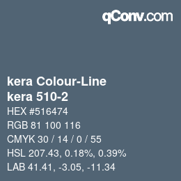 カラーコード: kera Colour-Line - kera 510-2 | qconv.com